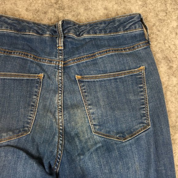 Universal Thread Jeans 6 28 High Rise Skinny Medium Wash Distressed Stretch Blue - Picture 12 of 15